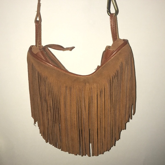 Brown Frill Purse - Picture 1 of 2